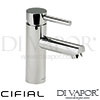 Cifial 32404TH.U Technovation 465 Chrome Black Mono Basin Mixer Tap Spare Parts